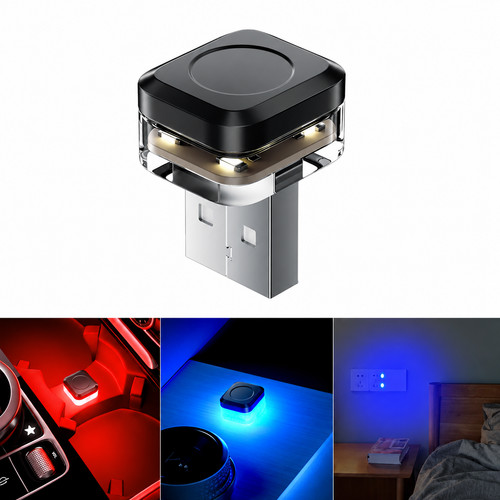 Mini usb led car - 1x,