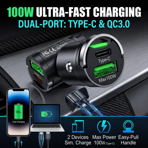 100w usb car - 100w, phone