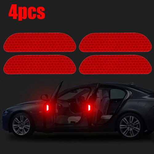 Red reflective strip car - 4x,